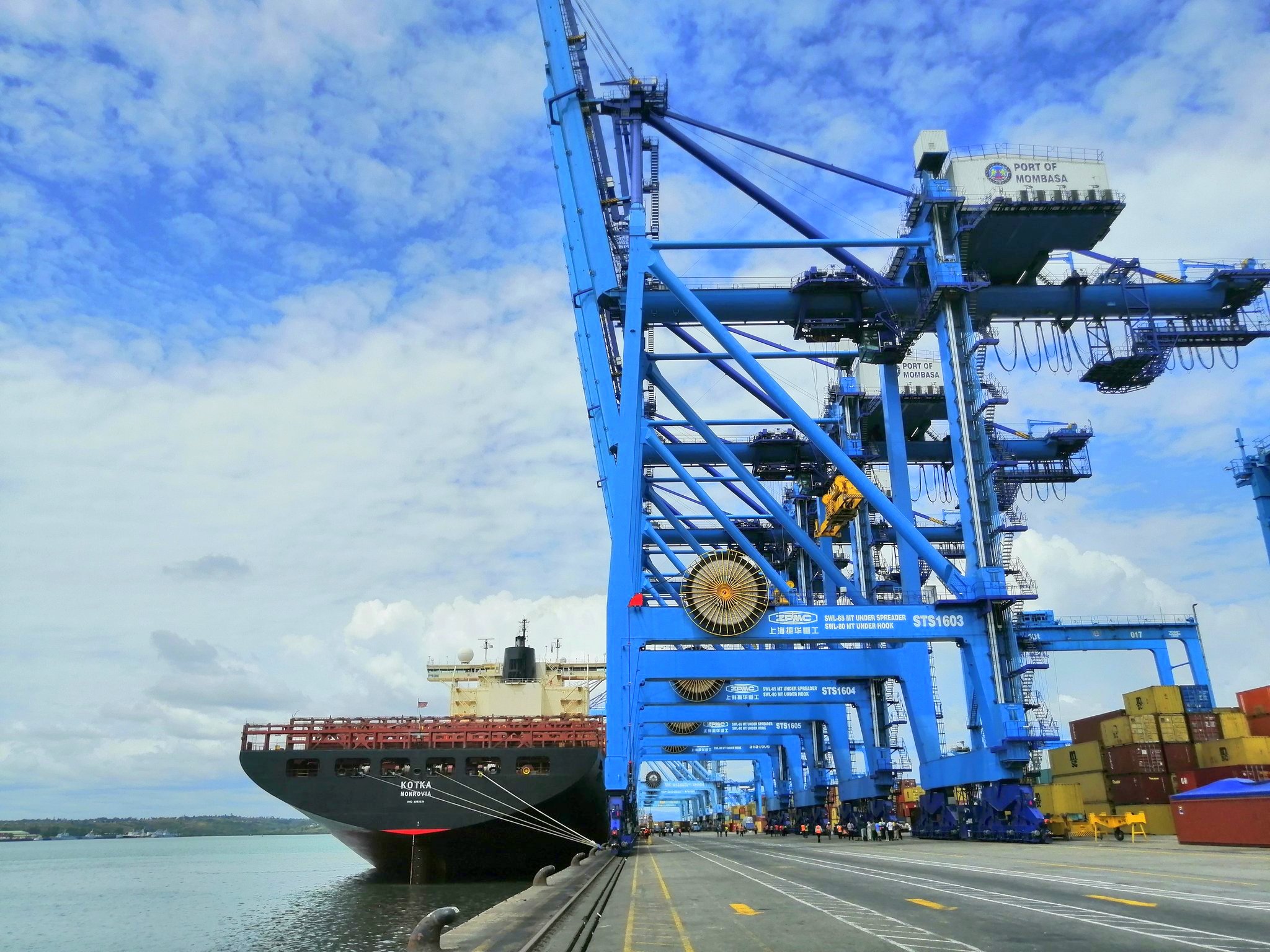 A general view of Berth 16 at the Kenya Ports Authority (KPA).
