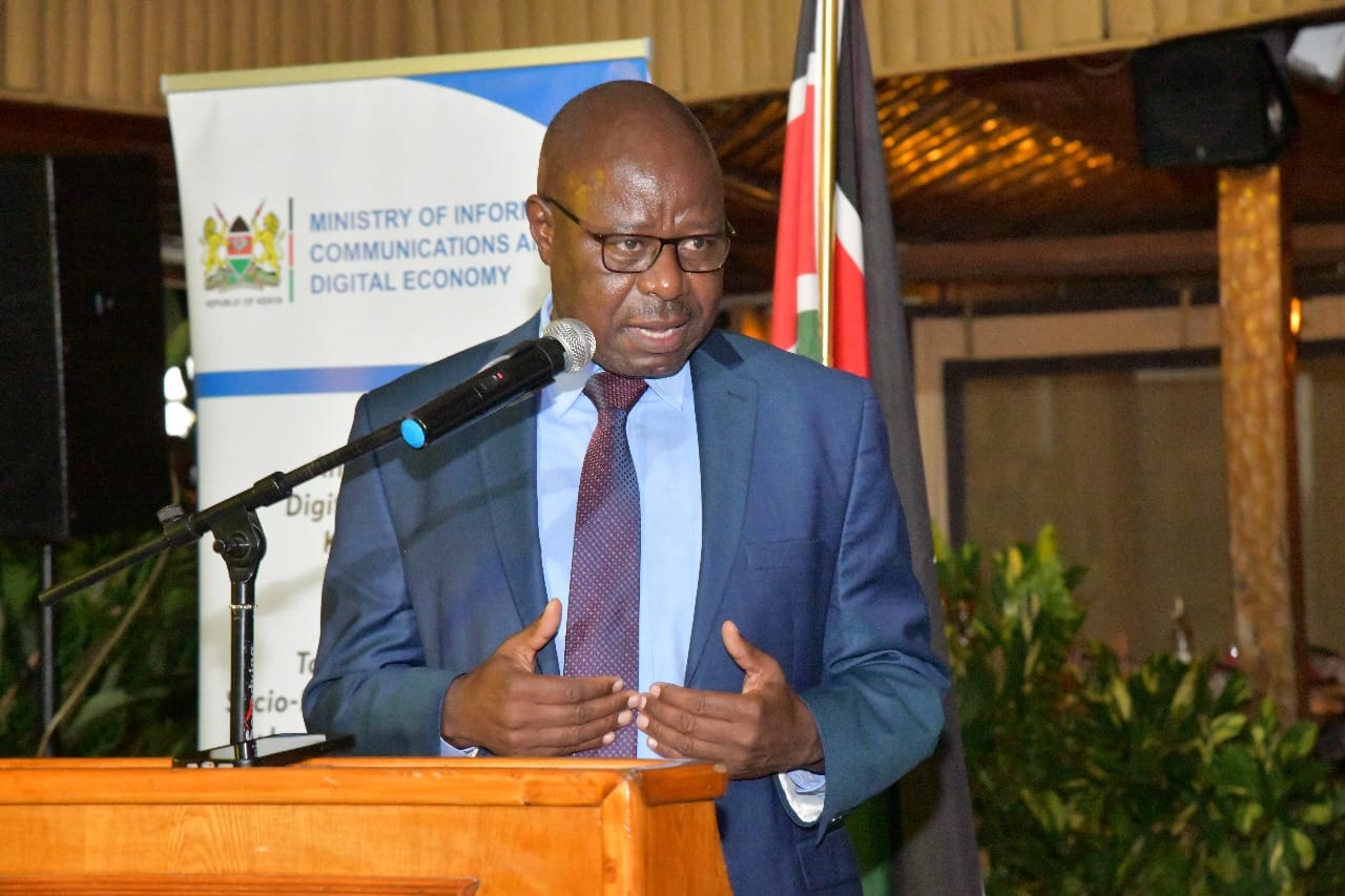Principal Secretary, State Department for Broadcasting and Telecommunications, Prof. Edward Kisiang’ani 