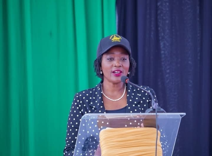 Defense Cabinet Secretary (CS) Soipan Tuya during the keel laying ceremony for a new ferry in Kisumu