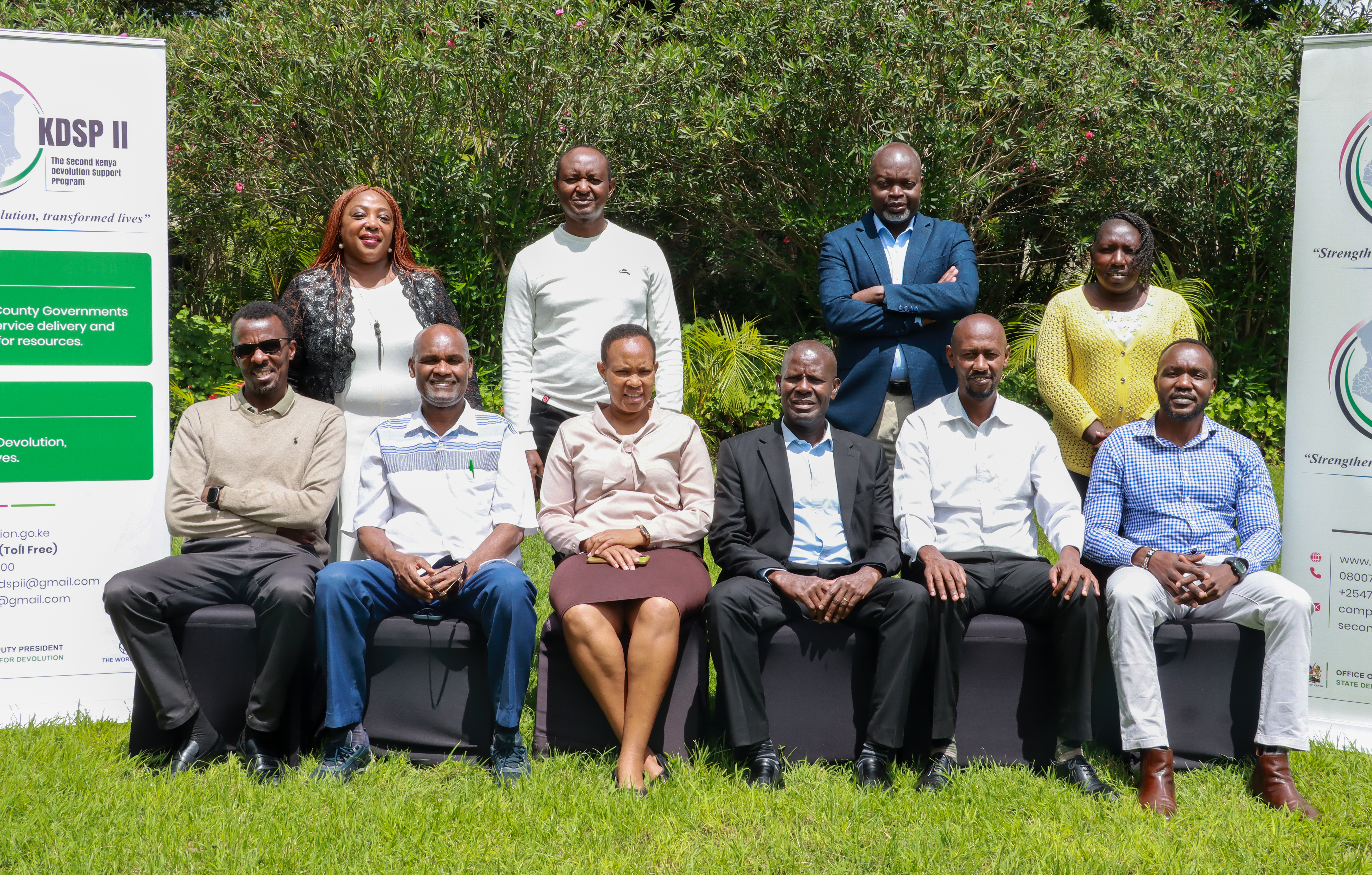 Members of the Independent Verification Team that took part in the assessment to determine counties' eligibility for Level 2 grants under the KDSP II program