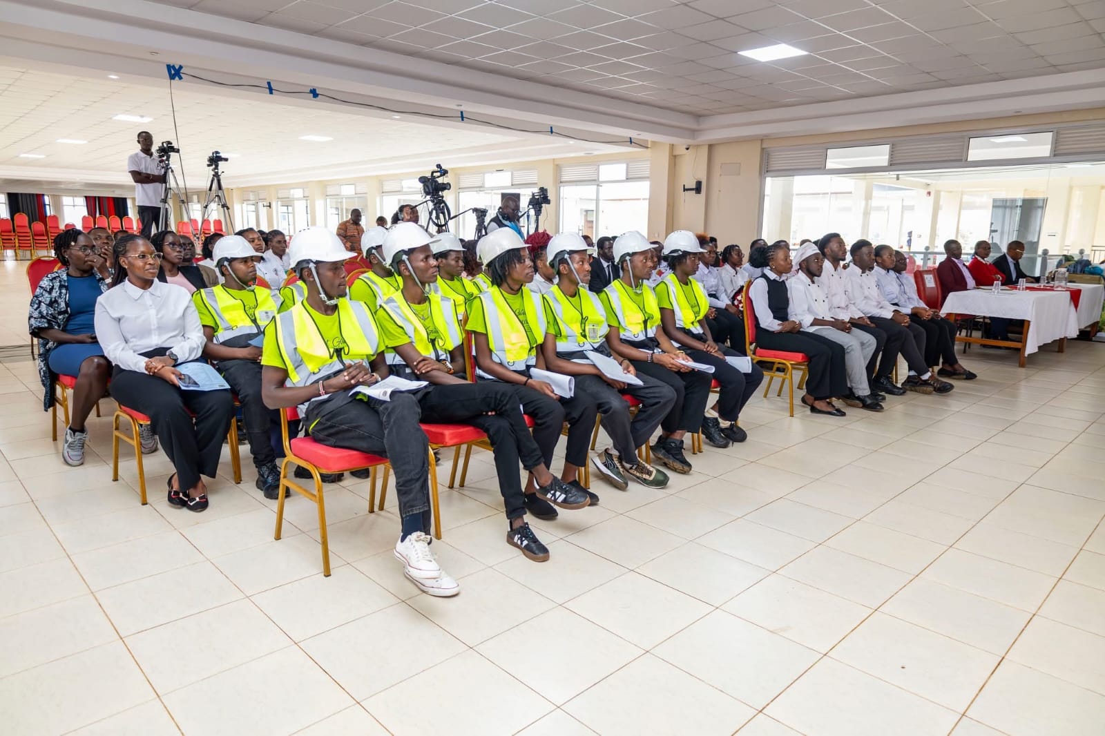 Germany-bound graduates during graduation at Kiambu National Polytechnic