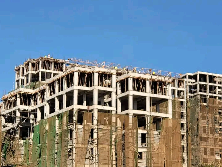 View of the progress at the affordable housing project in Kikuyu. PHOTO BY FELIX KIPKORIR