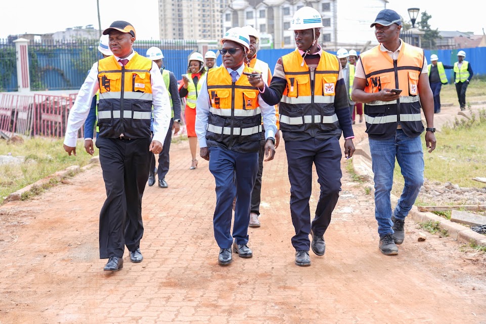 Members of the Joint Stakeholder Committee on AFCON Broadcasting Preparedness tour Talanta Stadium in Nairobi during an inspection of broadcasting and sports infrastructure ahead of the 2027 Africa Cup of Nations, which Kenya will co-host with Uganda and Tanzania.