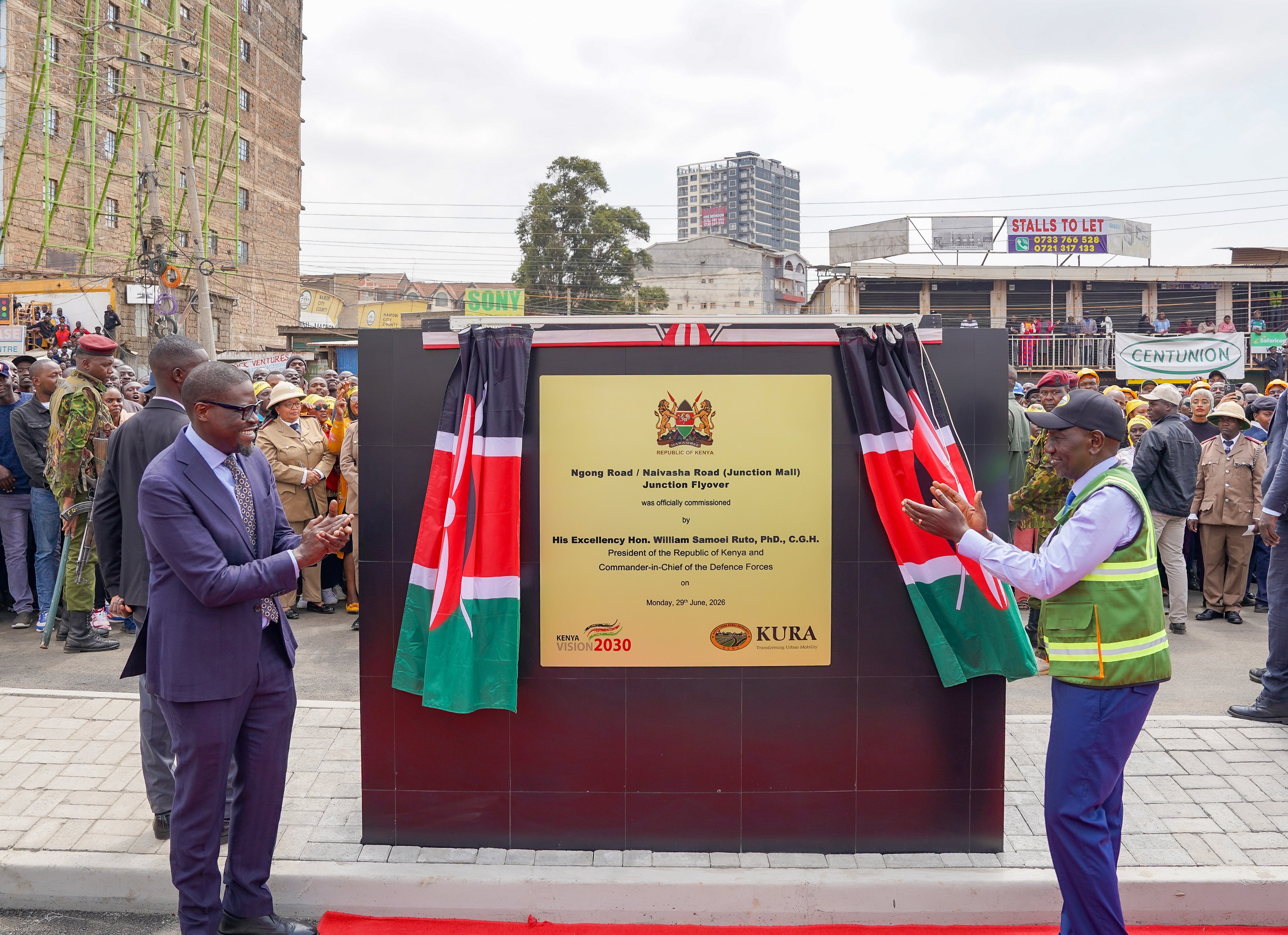 Ruto Ngong Road opens Flyover